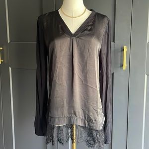 Hale Bob satin and lace top